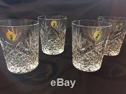 Waterford Crystal Ciara 12oz Glasses Double Old Fashioned Tumbler Set (4)