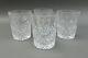 Waterford Crystal Ciara Double Old Fashioned 4 1/4 Glass Tumblers Set Of 4