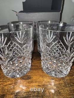 Waterford Crystal Ciara Double Old Fashioned Rocks Glasses 4 3/8 Set Of 4