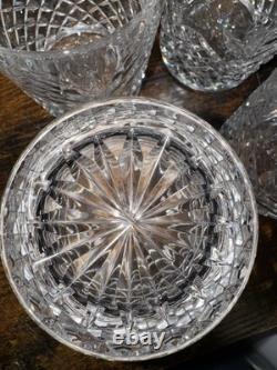 Waterford Crystal Ciara Double Old Fashioned Rocks Glasses 4 3/8 Set Of 4