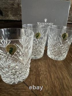 Waterford Crystal Ciara Double Old Fashioned Rocks Glasses 4 3/8 Set Of 4 NIB