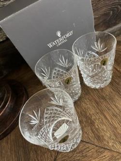 Waterford Crystal Ciara Double Old Fashioned Rocks Glasses 4 3/8 Set Of 4 NIB