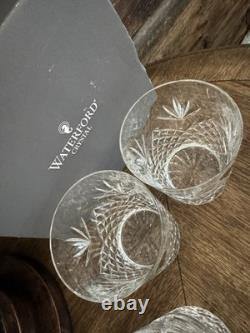 Waterford Crystal Ciara Double Old Fashioned Rocks Glasses 4 3/8 Set Of 4 NIB