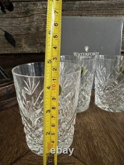Waterford Crystal Ciara Double Old Fashioned Rocks Glasses 4 3/8 Set Of 4 NIB