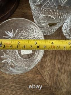 Waterford Crystal Ciara Double Old Fashioned Rocks Glasses 4 3/8 Set Of 4 NIB