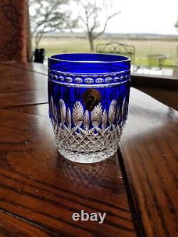 Waterford Crystal Clarendon Cobalt DOF Double Old Fashioned NEW Glass Tumbler