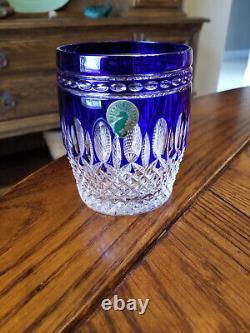 Waterford Crystal Clarendon Cobalt DOF Double Old Fashioned NEW Glass Tumbler