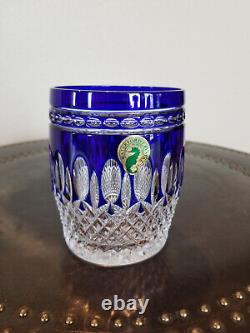 Waterford Crystal Clarendon Cobalt DOF Double Old Fashioned NEW Glass Tumbler