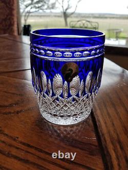 Waterford Crystal Clarendon Cobalt DOF Double Old Fashioned NEW Glass Tumbler