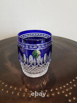 Waterford Crystal Clarendon Cobalt DOF Double Old Fashioned NEW Glass Tumbler