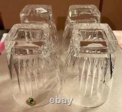 Waterford Crystal Clarion Double Old Fashioned Glasses NICE Set of 4