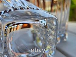 Waterford Crystal Clarion Double Old Fashioned Rocks Glass Square Foot Set of 2