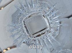 Waterford Crystal Clarion Double Old Fashioned Rocks Glass Square Foot Set of 2