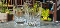 Waterford Crystal Clarion Double Old Fashioned Rocks Glass Square Foot Set of 2