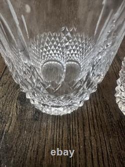 Waterford Crystal Colleen Double Old Fashioned Tumbler Glasses 4 3/8 Set of 2