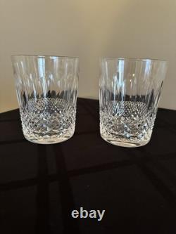 Waterford Crystal Colleen Double Old Fashioned Whiskey Glasses Set Of 2