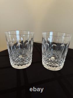 Waterford Crystal Colleen Double Old Fashioned Whiskey Glasses Set Of 2