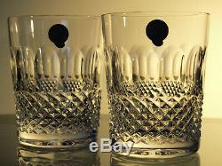 Waterford Crystal Colleen Large Whiskey Tumbler/ Pair Double Old Fashioned New