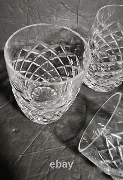 Waterford Crystal Comeragh Double Old Fashioned Tumbler 4 1/2 H Glass Set of 4
