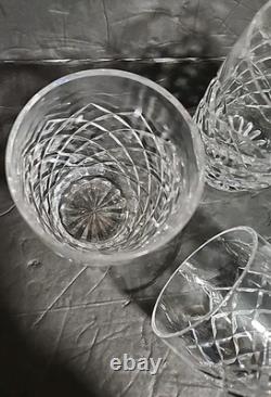 Waterford Crystal Comeragh Double Old Fashioned Tumbler 4 1/2 H Glass Set of 4