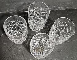 Waterford Crystal Comeragh Double Old Fashioned Tumbler 4 1/2 H Glass Set of 4