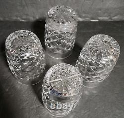 Waterford Crystal Comeragh Double Old Fashioned Tumbler 4 1/2 H Glass Set of 4