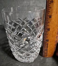 Waterford Crystal Comeragh Double Old Fashioned Tumbler 4 1/2 H Glass Set of 4