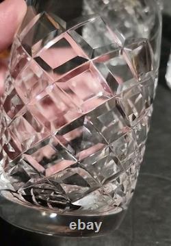 Waterford Crystal Comeragh Double Old Fashioned Tumbler 4 1/2 H Glass Set of 4