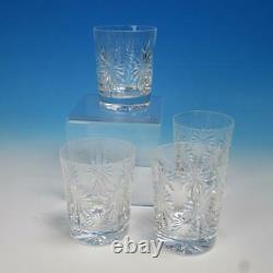 Waterford Crystal Congratulations 4 Double Old Fashioned Tumbler Glasses