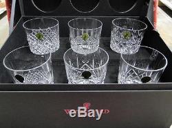 Waterford Crystal Connoisseur Heritage NEW Set of 6 Double Old Fashioned, Box