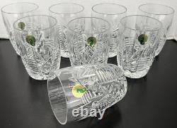 Waterford Crystal Crookhaven Double Old Fashion Whiskey Glass Tumbler Set of 8
