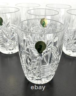 Waterford Crystal Crookhaven Double Old Fashion Whiskey Glass Tumbler Set of 8
