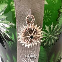 Waterford Crystal Dark Green Double Old Fashion Glass 2012 Courage Snowflake NEW