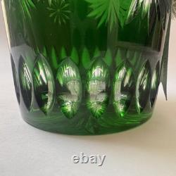 Waterford Crystal Dark Green Double Old Fashion Glass 2012 Courage Snowflake NEW