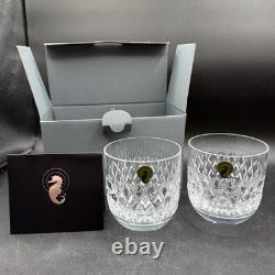Waterford Crystal Double Old Fashion Rocks Whiskey Glasses Dorrance Set 2 Box