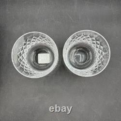 Waterford Crystal Double Old Fashion Rocks Whiskey Glasses Dorrance Set 2 Box