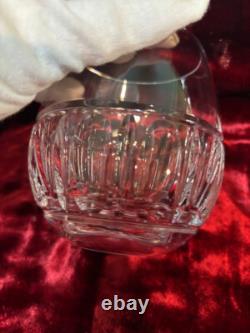 Waterford Crystal Double Old Fashioned Bolton Wine Brandy Glasses Set / 2, used