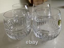 Waterford Crystal Double Old Fashioned Bolton Wine Brandy Glasses Set of 2