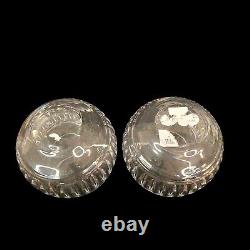 Waterford Crystal Double Old Fashioned Bolton Wine Brandy Glasses Set of 2