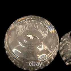 Waterford Crystal Double Old Fashioned Bolton Wine Brandy Glasses Set of 2