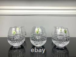 Waterford Crystal Double Old Fashioned Bolton Wine Brandy Glasses Set of 6
