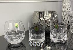 Waterford Crystal Double Old Fashioned Cluin Wine Brandy Glasses Set of 2