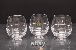 Waterford Crystal Double Old Fashioned Cluin Wine Brandy Glasses Set of 3