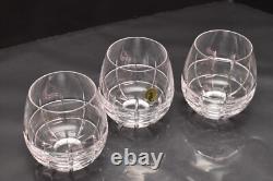 Waterford Crystal Double Old Fashioned Cluin Wine Brandy Glasses Set of 3