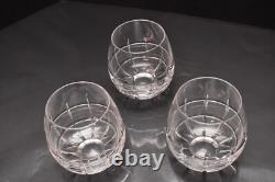 Waterford Crystal Double Old Fashioned Cluin Wine Brandy Glasses Set of 3