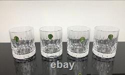 Waterford Crystal Double Old Fashioned Enis Tumblers Brandy Glasses Set of 4