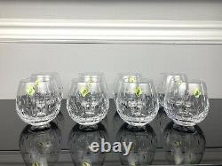 Waterford Crystal Double Old Fashioned Enis Wine Brandy Glasses Set of 8