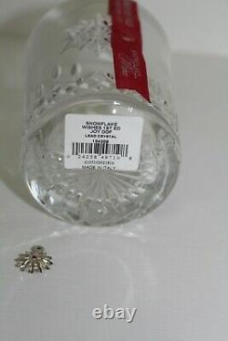 Waterford Crystal Double Old Fashioned Glass2011 JoySnowflake WishesTumbler