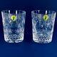 Waterford Crystal Double Old Fashioned Glasses, Millennium Series, Peace, 14 oz
