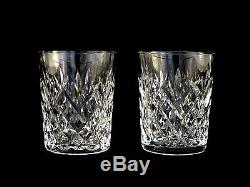 Waterford Crystal Drogheda DOF Double Old Fashioned Glasses Tumblers in Box